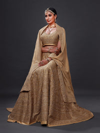 GOLD FOIL LEHENGA SET