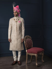 LINEN EMBROIDERED ACHKAN