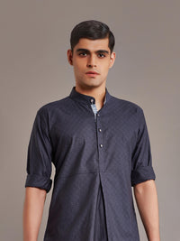 BLUE COTTON KURTA