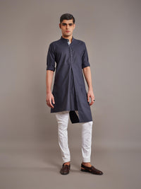 BLUE COTTON KURTA