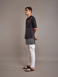 OLIVE LINEN SILK WAISTCOAT