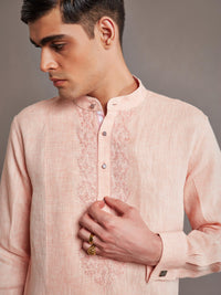 PINK COTTON KURTA