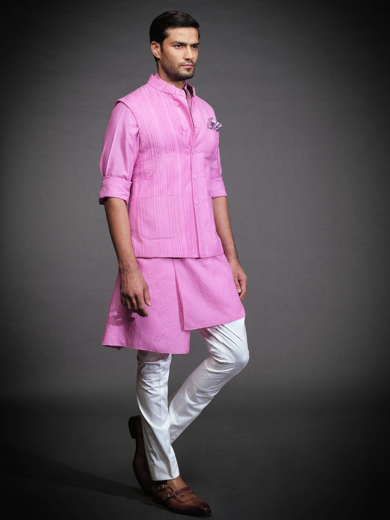 PINK SILK KURTA