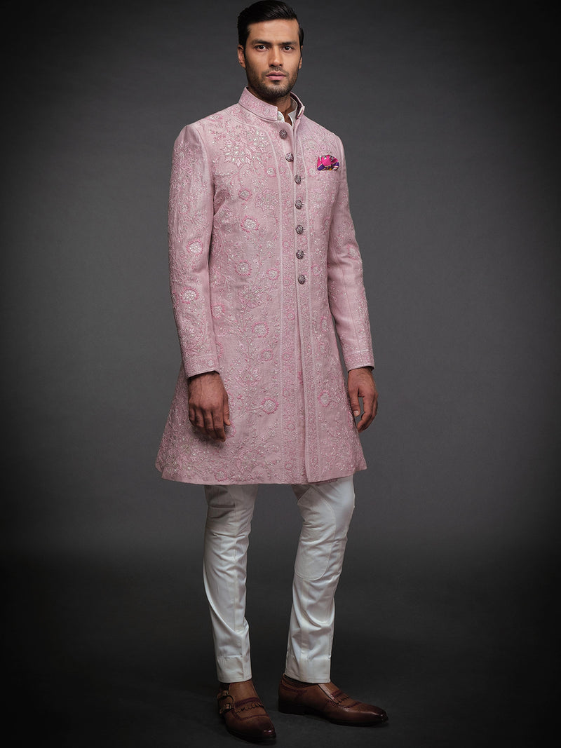 PINK EMBROIDERED ACHKAN