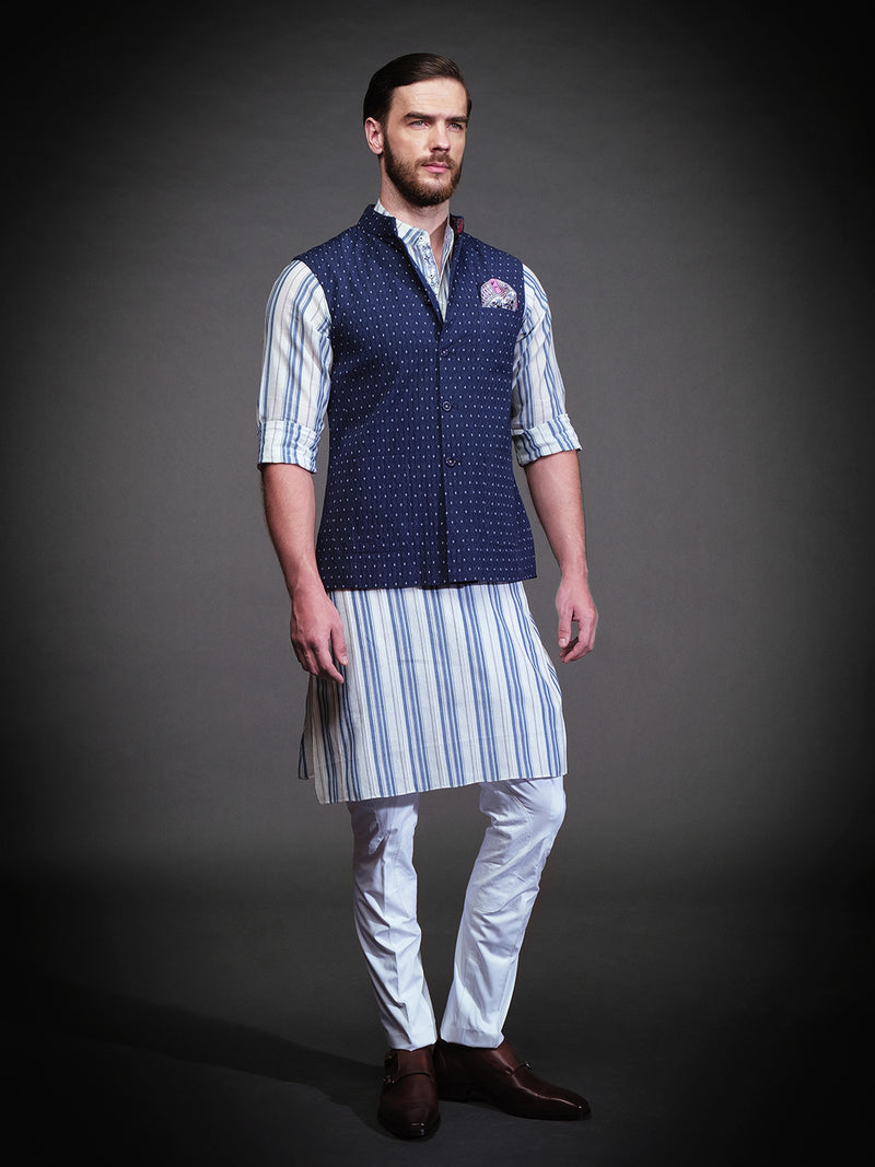 OFF WHITE COTTON KURTA