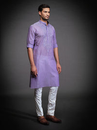 BLUE COTTON KURTA