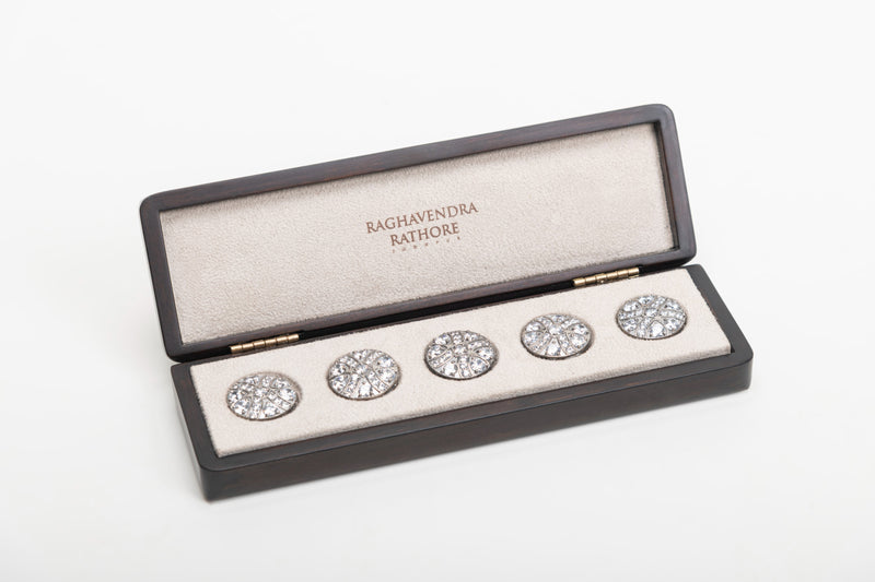 SILVER BANDHGALA BUTTON SETS