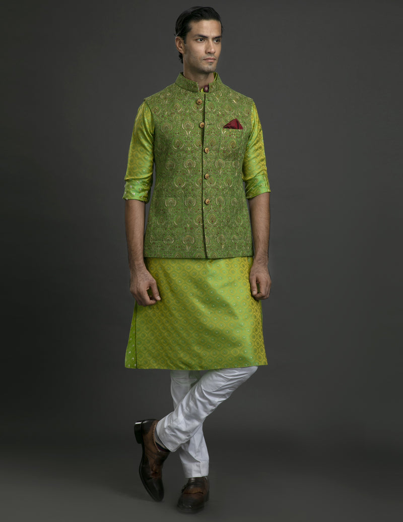 GREEN TANCHOI WAISTCOAT