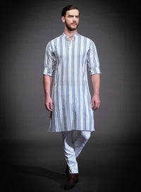 OFF WHITE COTTON KURTA