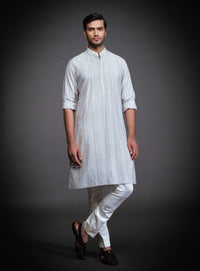 WHITE COTTON KURTA